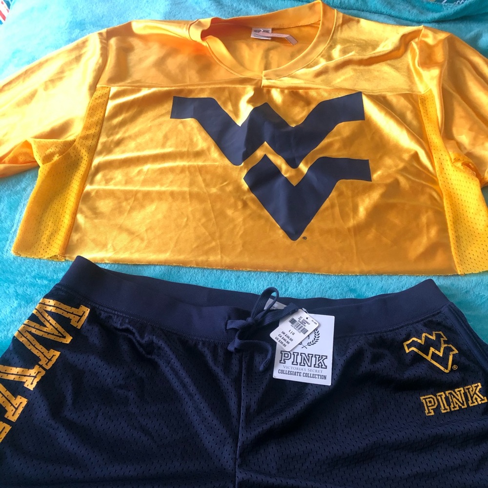 Victoria’s Secret PINK set crop t shirt and shorts